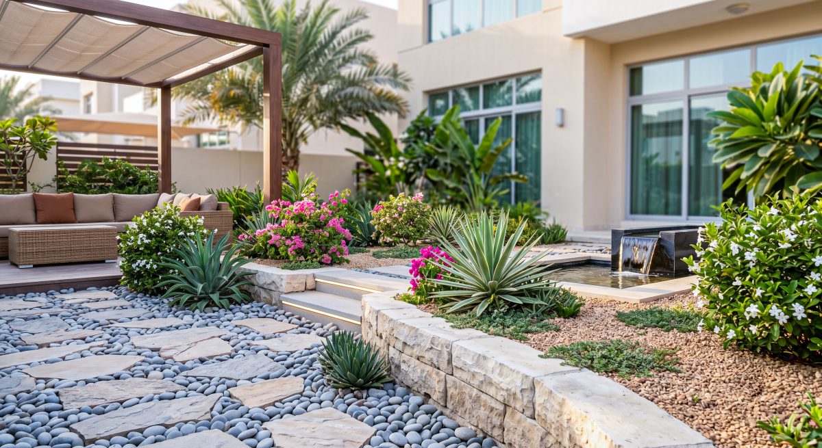 Villa Garden Design — Khalifa City, Abu Dhabi